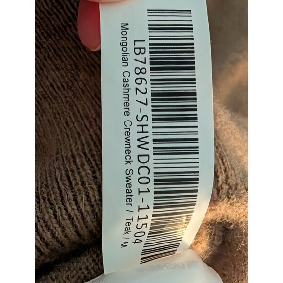 Quince Mongolian Cashmere Crew Neck Sweater Medium Teak Beige - Picture 11 of 11